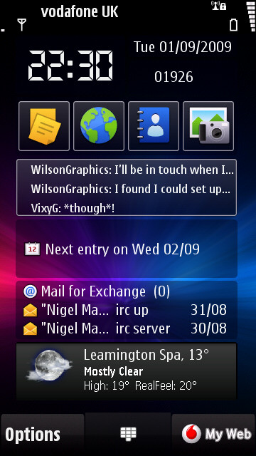 Home screen portrait