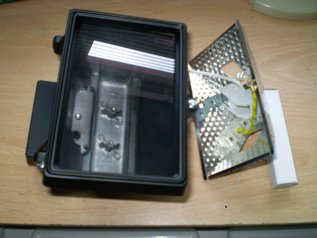 Floodlight disassembled
